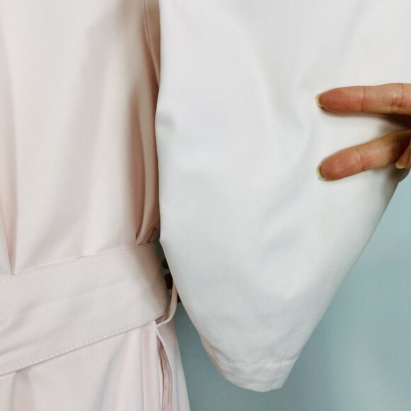 Spa Ojai Luxury Bath Robe Terry Cloth Lined w/ Pockets Blush Pink Sz S - Picture 7 of 14